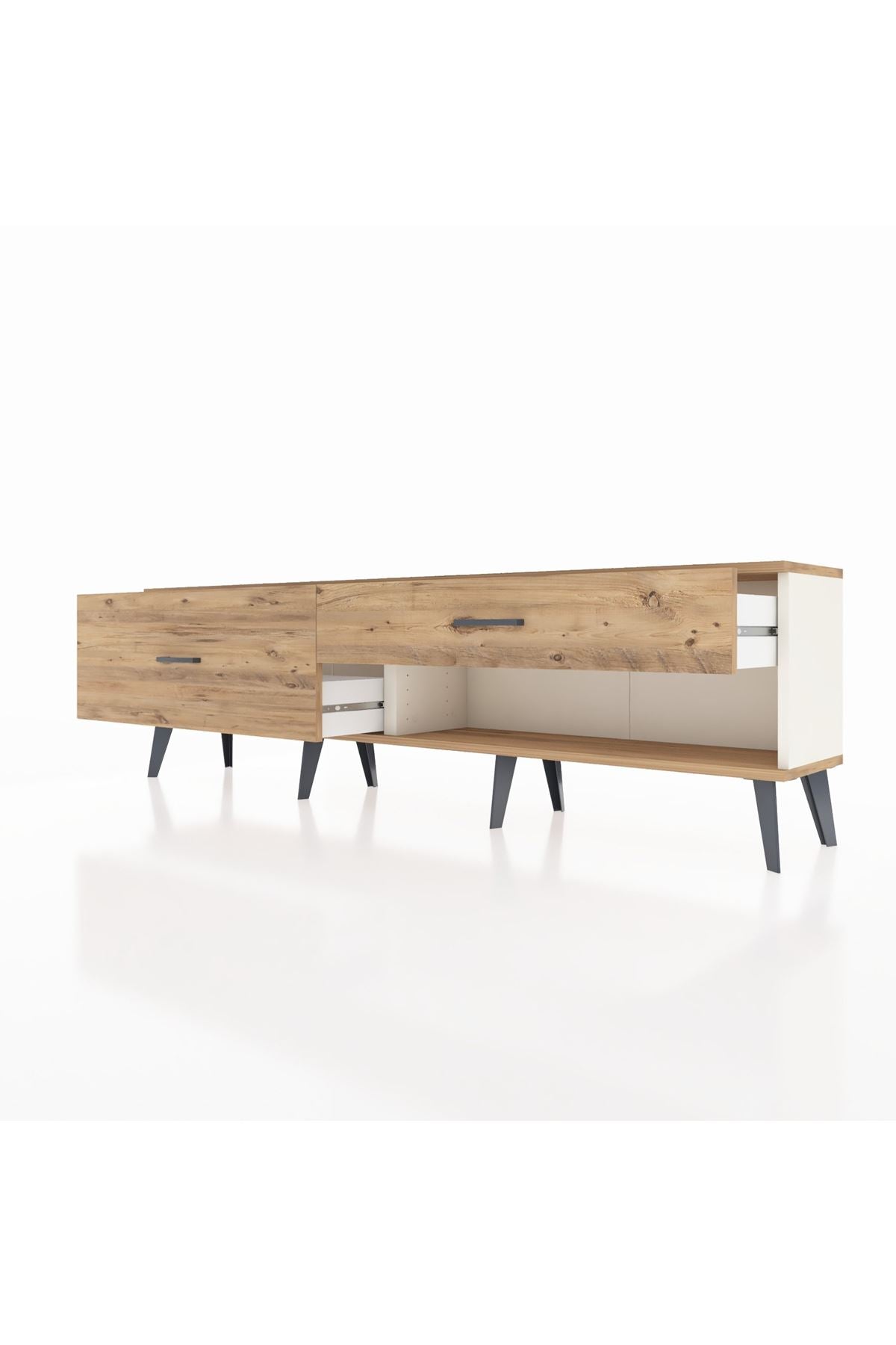 Arges TV Ünitesi 2 Çekmeceli  176x30x51 Aytaşı-Çam/Çam