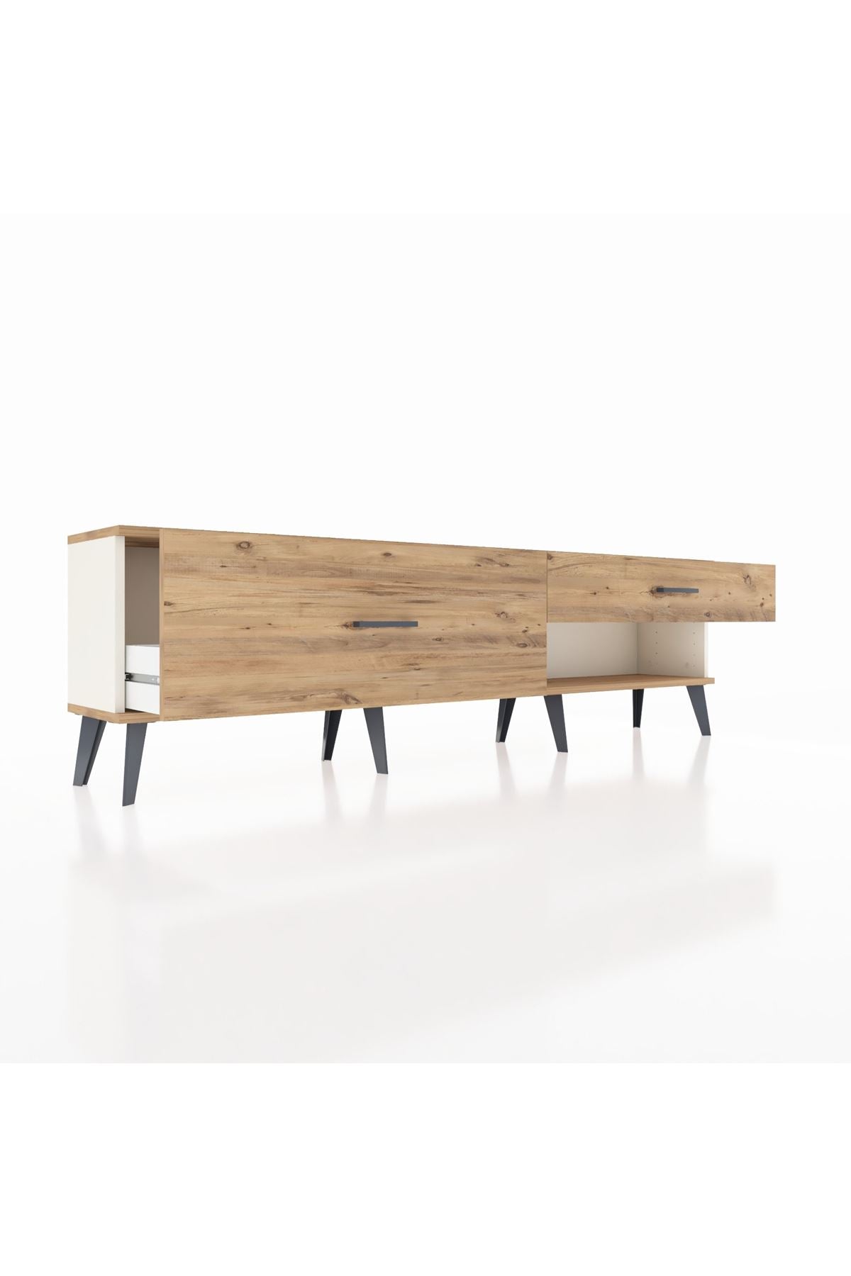 Arges TV Ünitesi 2 Çekmeceli  176x30x51 Aytaşı-Çam/Çam