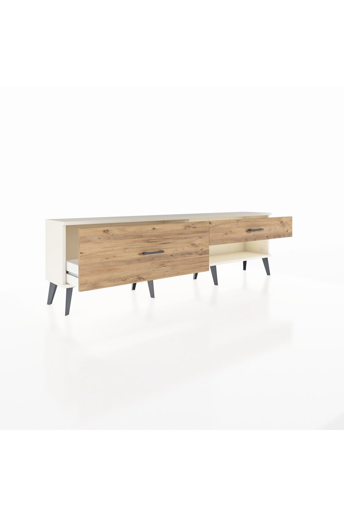 Arges TV Ünitesi 2 Çekmeceli  176x30x51 Aytaşı-Aytaşı/Çam