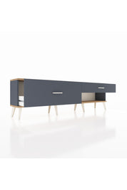 Arges TV Ünitesi 2 Çekmeceli  176x30x51 Antrasit-Çam/Antrasit