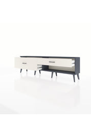 Arges TV Ünitesi 2 Çekmeceli  176x30x51 Antrasit-Antrasit/Aytaşı