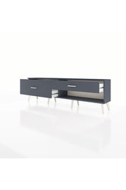 Arges TV Ünitesi 2 Çekmeceli  176x30x51 Antrasit-Antrasit/Antrasit