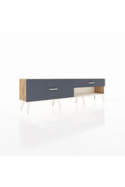 Arges TV Ünitesi 2 Çekmeceli  176x30x51 Çam-Aytaşı/Antrasit