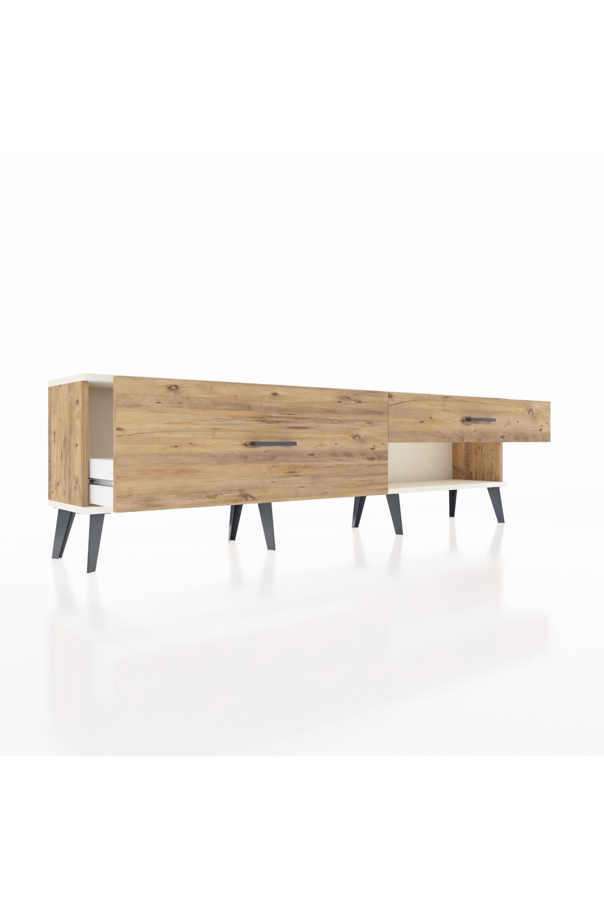 Arges TV Ünitesi 2 Çekmeceli  176x30x51 Çam-Aytaşı/Çam