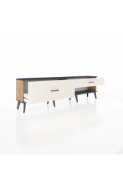 Arges TV Ünitesi 2 Çekmeceli  176x30x51 Çam-Antrasit/Aytaşı