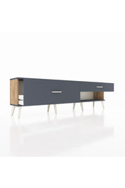 Arges TV Ünitesi 2 Çekmeceli  176x30x51 Çam-Antrasit/Antrasit