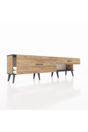 Arges TV Ünitesi 2 Çekmeceli  176x30x51 Çam-Antrasit/Çam