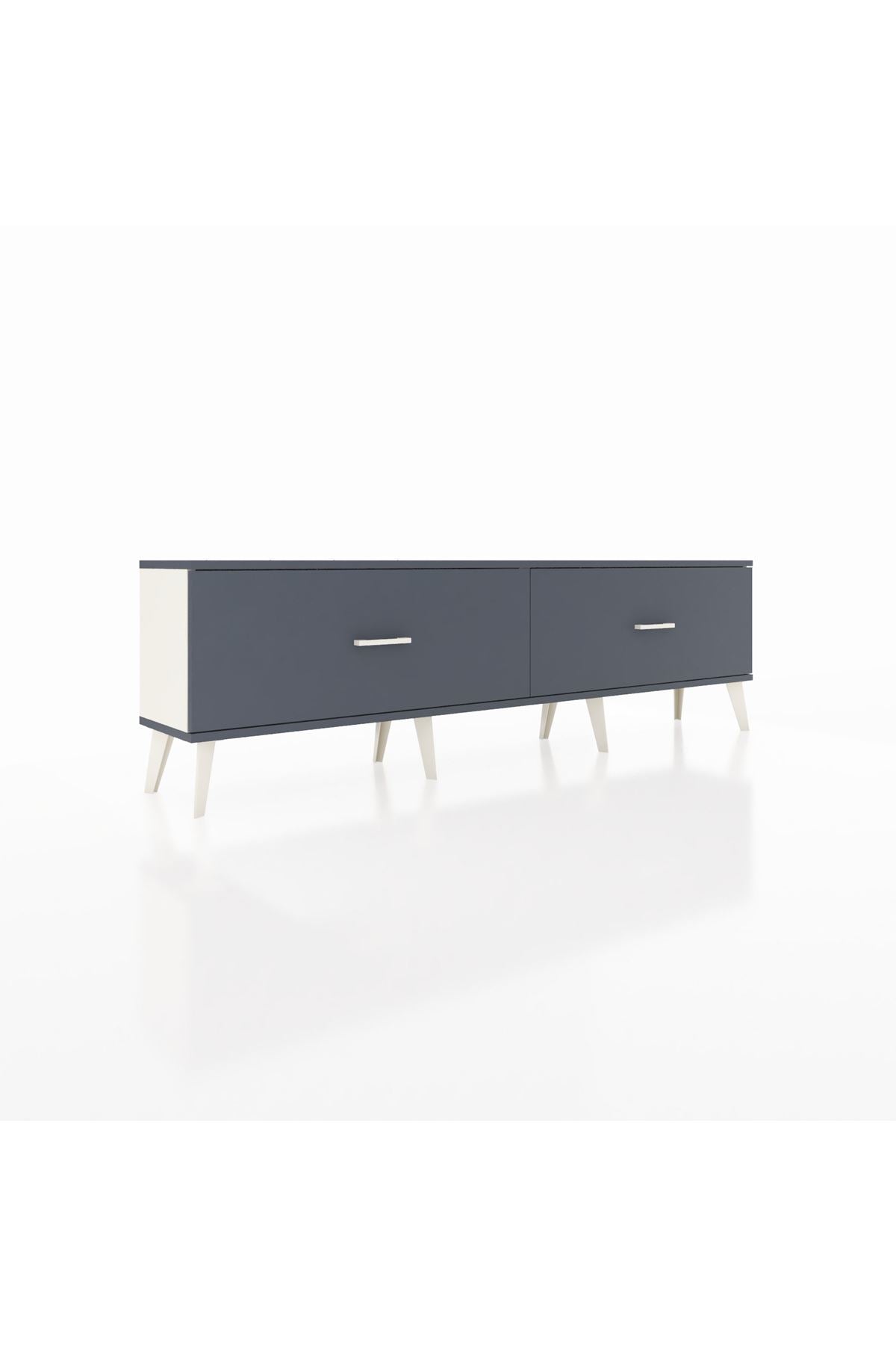 Arges TV Ünitesi 2 Çekmeceli  176x30x51 Aytaşı-Antrasit/Antrasit