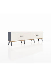 Arges TV Ünitesi 2 Çekmeceli  176x30x51 Antrasit-Çam/Aytaşı