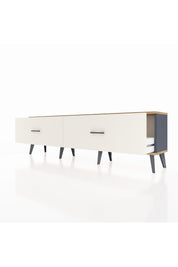 Arges TV Ünitesi 2 Çekmeceli  176x30x51 Antrasit-Çam/Aytaşı