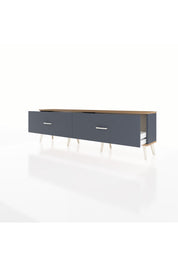 Arges TV Ünitesi 2 Çekmeceli  176x30x51 Antrasit-Çam/Antrasit