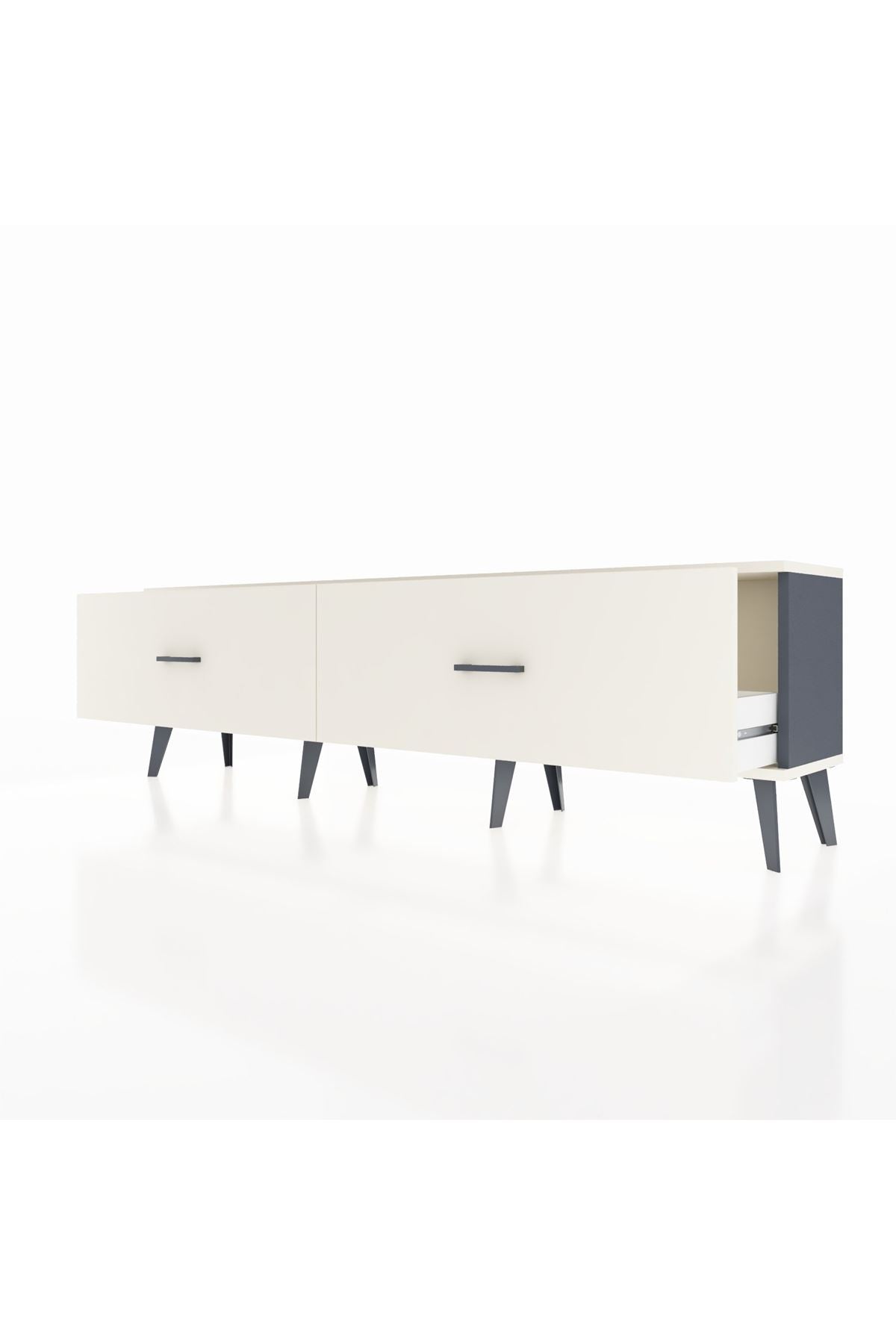 Arges TV Ünitesi 2 Çekmeceli  176x30x51 Antrasit-Aytaşı/Aytaşı