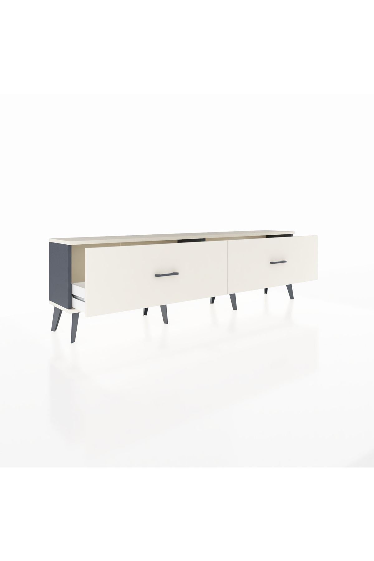 Arges TV Ünitesi 2 Çekmeceli  176x30x51 Antrasit-Aytaşı/Aytaşı