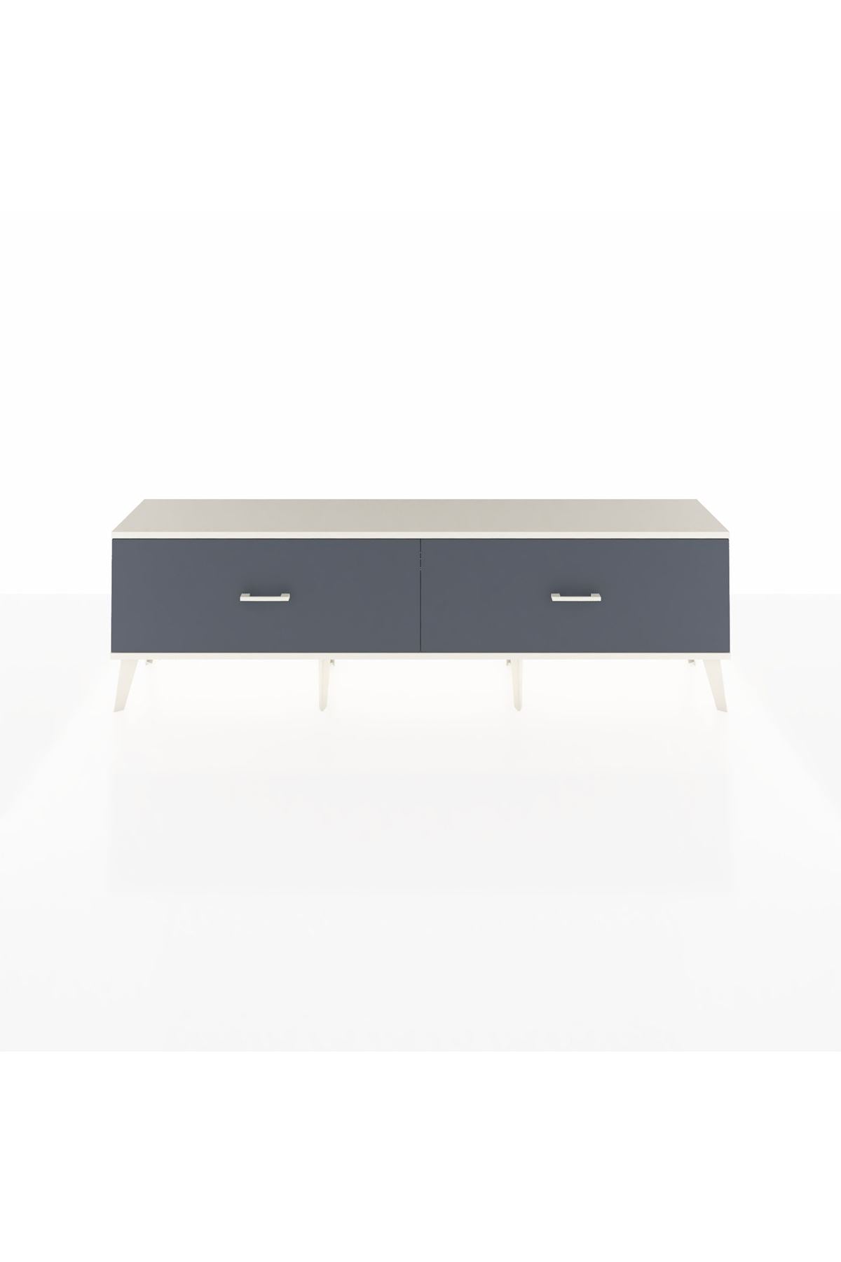 Arges TV Ünitesi 2 Çekmeceli  176x30x51 Antrasit-Aytaşı/Antrasit