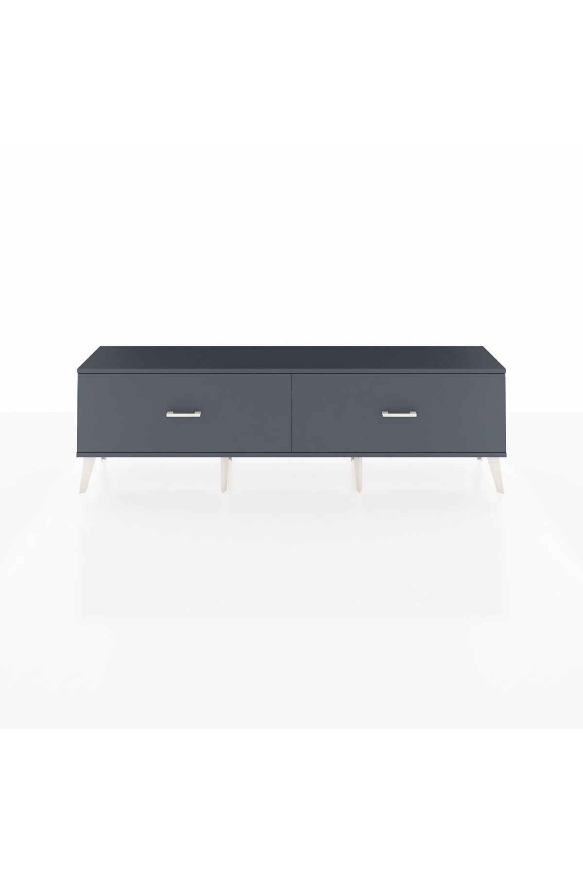 Arges TV Ünitesi 2 Çekmeceli  176x30x51 Antrasit-Antrasit/Antrasit