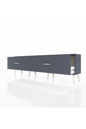 Arges TV Ünitesi 2 Çekmeceli  176x30x51 Antrasit-Antrasit/Antrasit