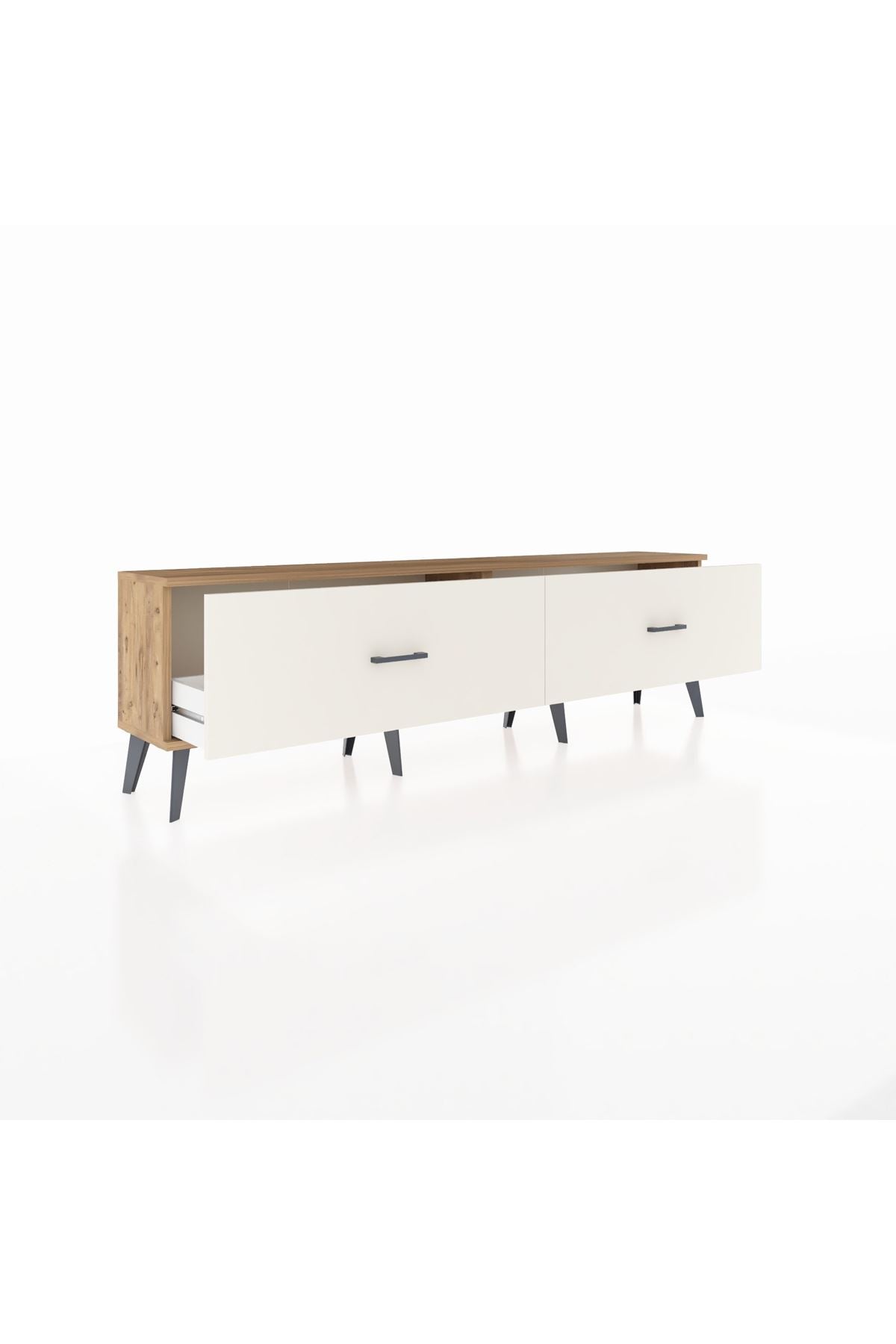 Arges TV Ünitesi 2 Çekmeceli  176x30x51 Çam-Çam/Aytaşı