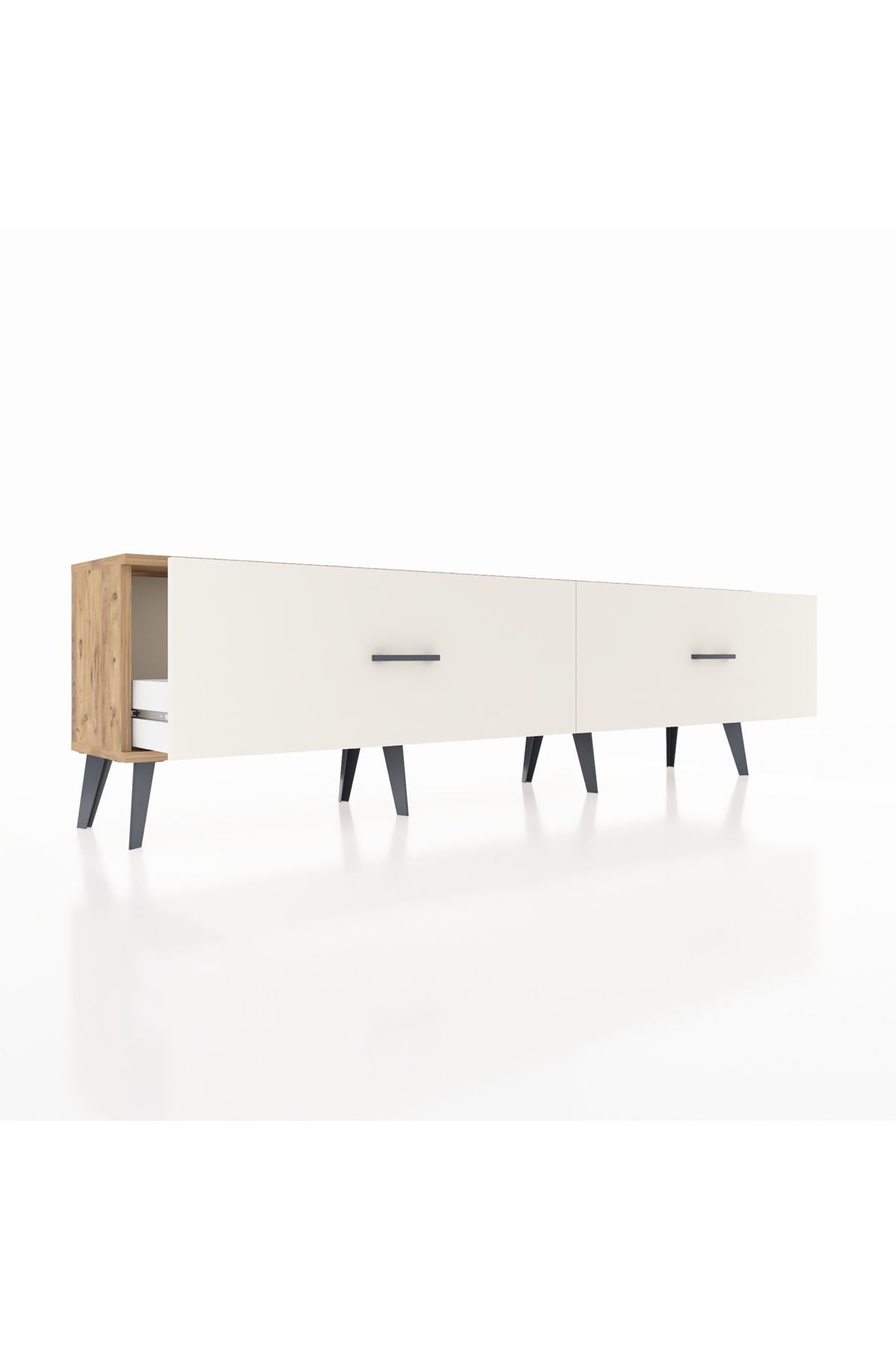 Arges TV Ünitesi 2 Çekmeceli  176x30x51 Çam-Çam/Aytaşı