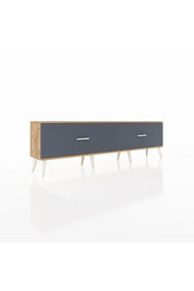 Arges TV Ünitesi 2 Çekmeceli  176x30x51 Çam-Çam/Antrasit