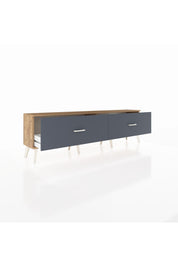 Arges TV Ünitesi 2 Çekmeceli  176x30x51 Çam-Çam/Antrasit