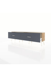 Arges TV Ünitesi 2 Çekmeceli  176x30x51 Çam-Aytaşı/Antrasit