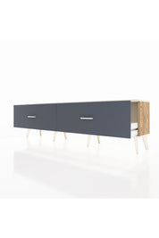 Arges TV Ünitesi 2 Çekmeceli  176x30x51 Çam-Aytaşı/Antrasit