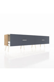 Arges TV Ünitesi 2 Çekmeceli  176x30x51 Çam-Aytaşı/Antrasit