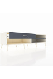 Kronos TV Ünitesi Tek Raflı Tek Çekmeceli  176x59x51 Aytaşı-Antrasit/Antrasit