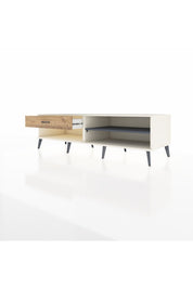 Kronos TV Ünitesi Tek Raflı Tek Çekmeceli  176x59x51 Aytaşı-Antrasit/Çam