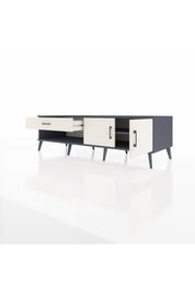 Kronos TV Ünitesi Tek Raflı Tek Çekmeceli 2 Kapaklı 176x59x51 Antrasit-Aytaşı/Aytaşı