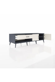 Kronos TV Ünitesi Tek Raflı Tek Çekmeceli 2 Kapaklı 176x59x51 Antrasit-Aytaşı/Aytaşı