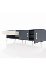 Kronos TV Ünitesi Tek Raflı Tek Çekmeceli 2 Kapaklı 176x59x51 Antrasit-Antrasit/Aytaşı