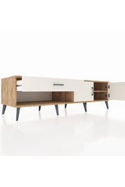 Kronos TV Ünitesi Tek Raflı Tek Çekmeceli 2 Kapaklı 176x59x51 Çam-Aytaşı/Aytaşı