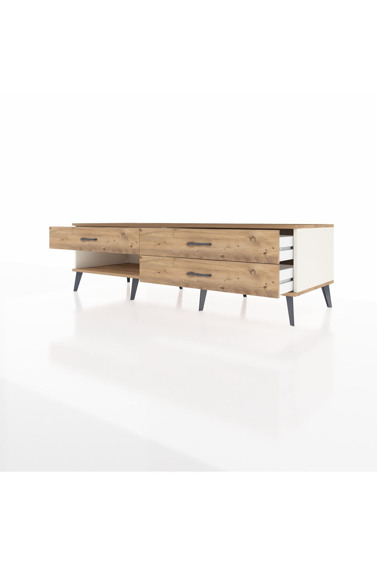 Kronos TV Ünitesi 3 Çekmeceli  176x59x51 Aytaşı-Çam/Çam