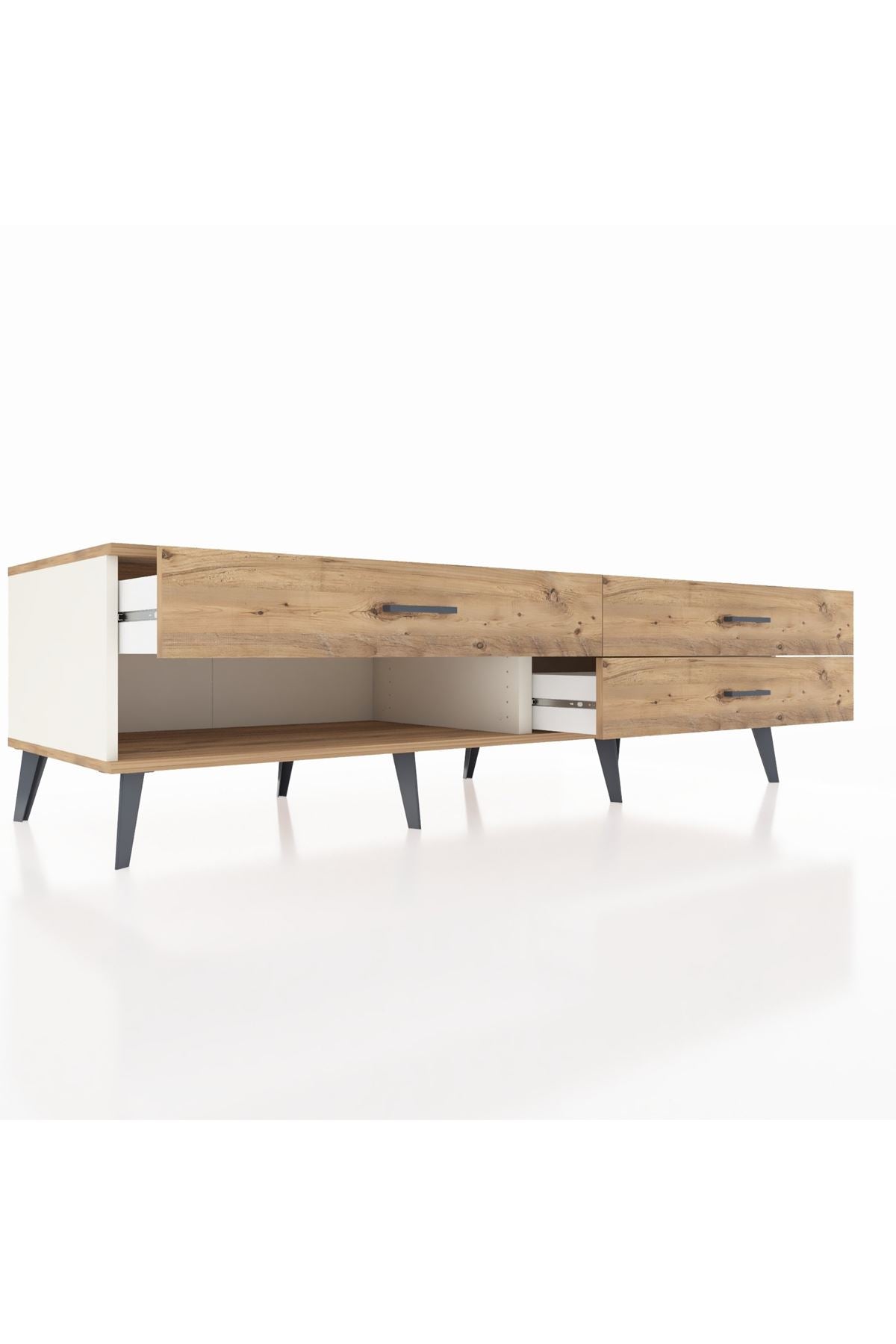 Kronos TV Ünitesi 3 Çekmeceli  176x59x51 Aytaşı-Çam/Çam