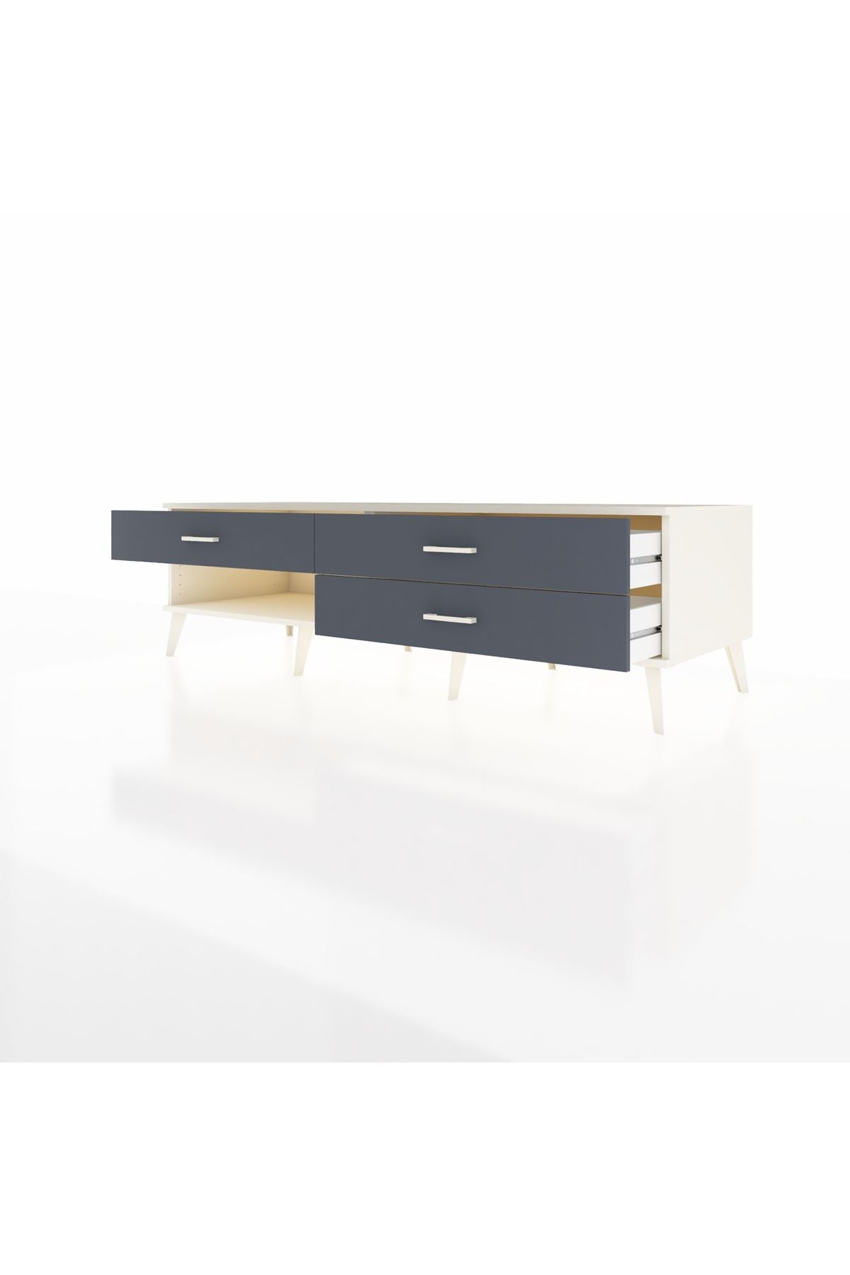 Kronos TV Ünitesi 3 Çekmeceli  176x59x51 Aytaşı-Aytaşı/Antrasit