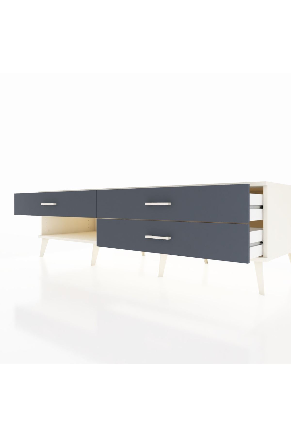 Kronos TV Ünitesi 3 Çekmeceli  176x59x51 Aytaşı-Aytaşı/Antrasit