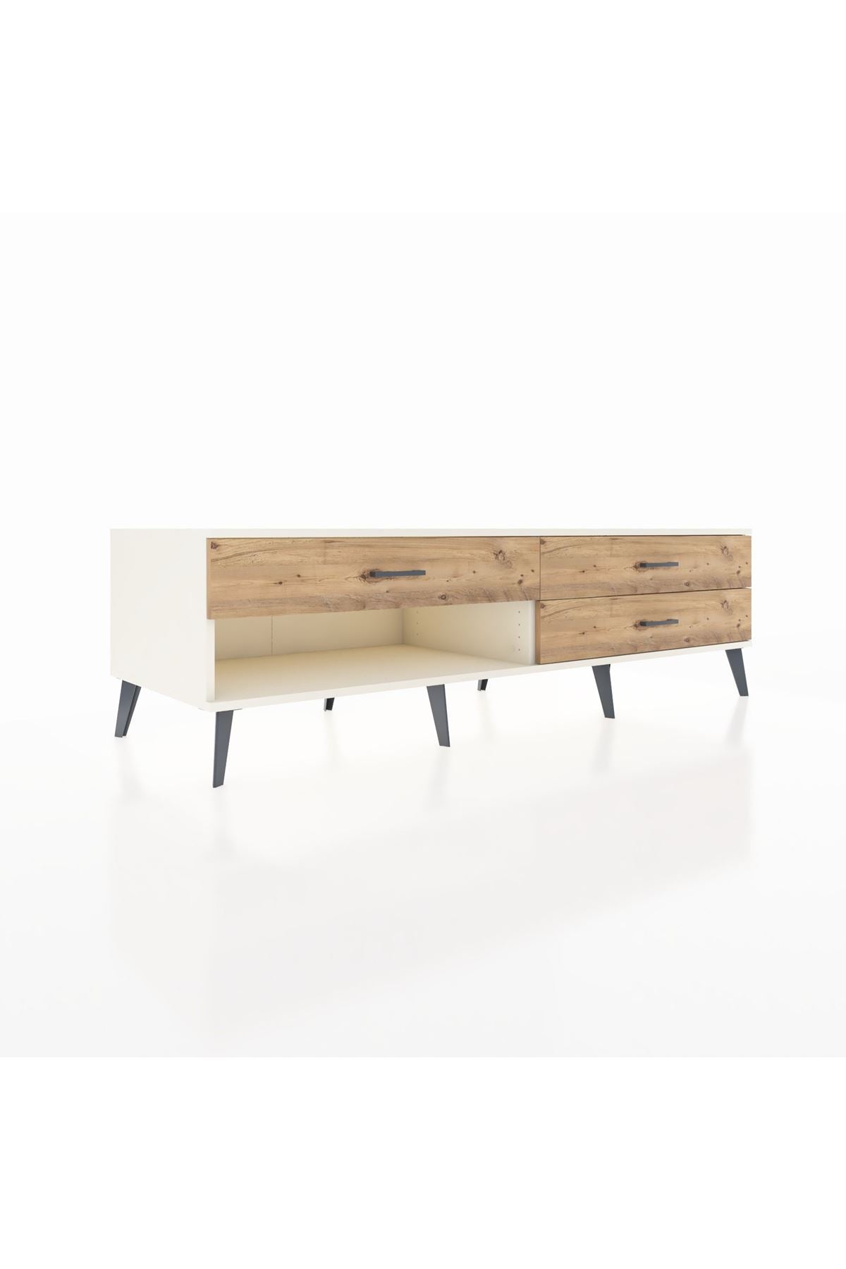 Kronos TV Ünitesi 3 Çekmeceli  176x59x51 Aytaşı-Aytaşı/Çam