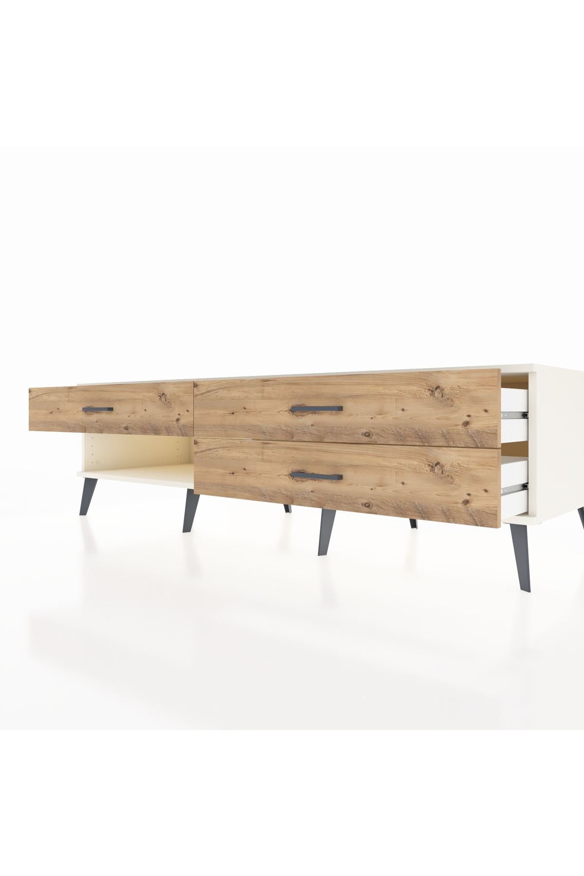 Kronos TV Ünitesi 3 Çekmeceli  176x59x51 Aytaşı-Aytaşı/Çam