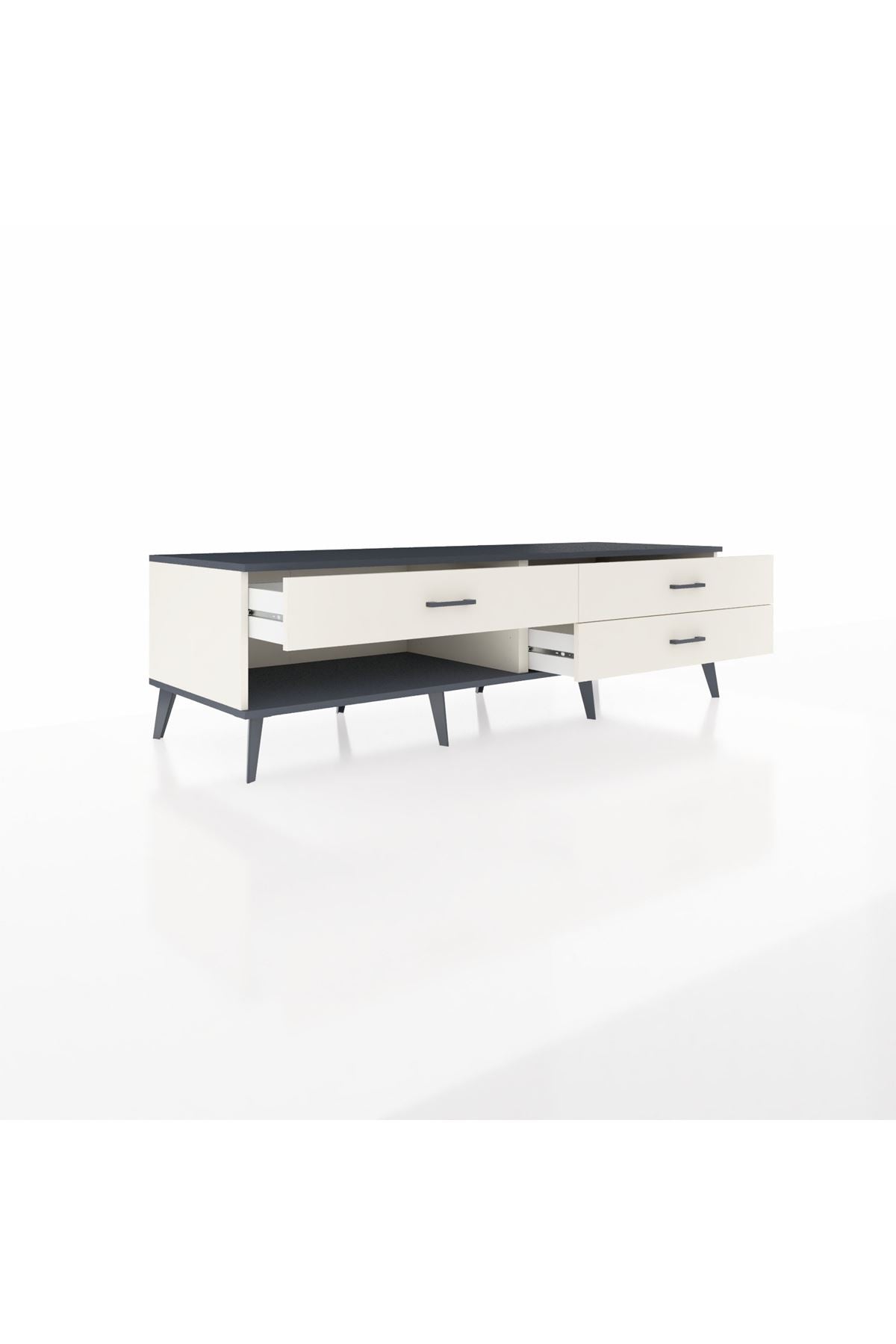 Kronos TV Ünitesi 3 Çekmeceli  176x59x51 Aytaşı-Antrasit/Aytaşı