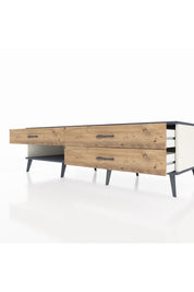 Kronos TV Ünitesi 3 Çekmeceli  176x59x51 Aytaşı-Antrasit/Çam