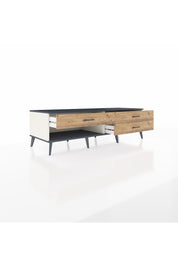 Kronos TV Ünitesi 3 Çekmeceli  176x59x51 Aytaşı-Antrasit/Çam