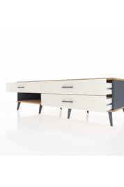 Kronos TV Ünitesi 3 Çekmeceli  176x59x51 Antrasit-Çam/Aytaşı