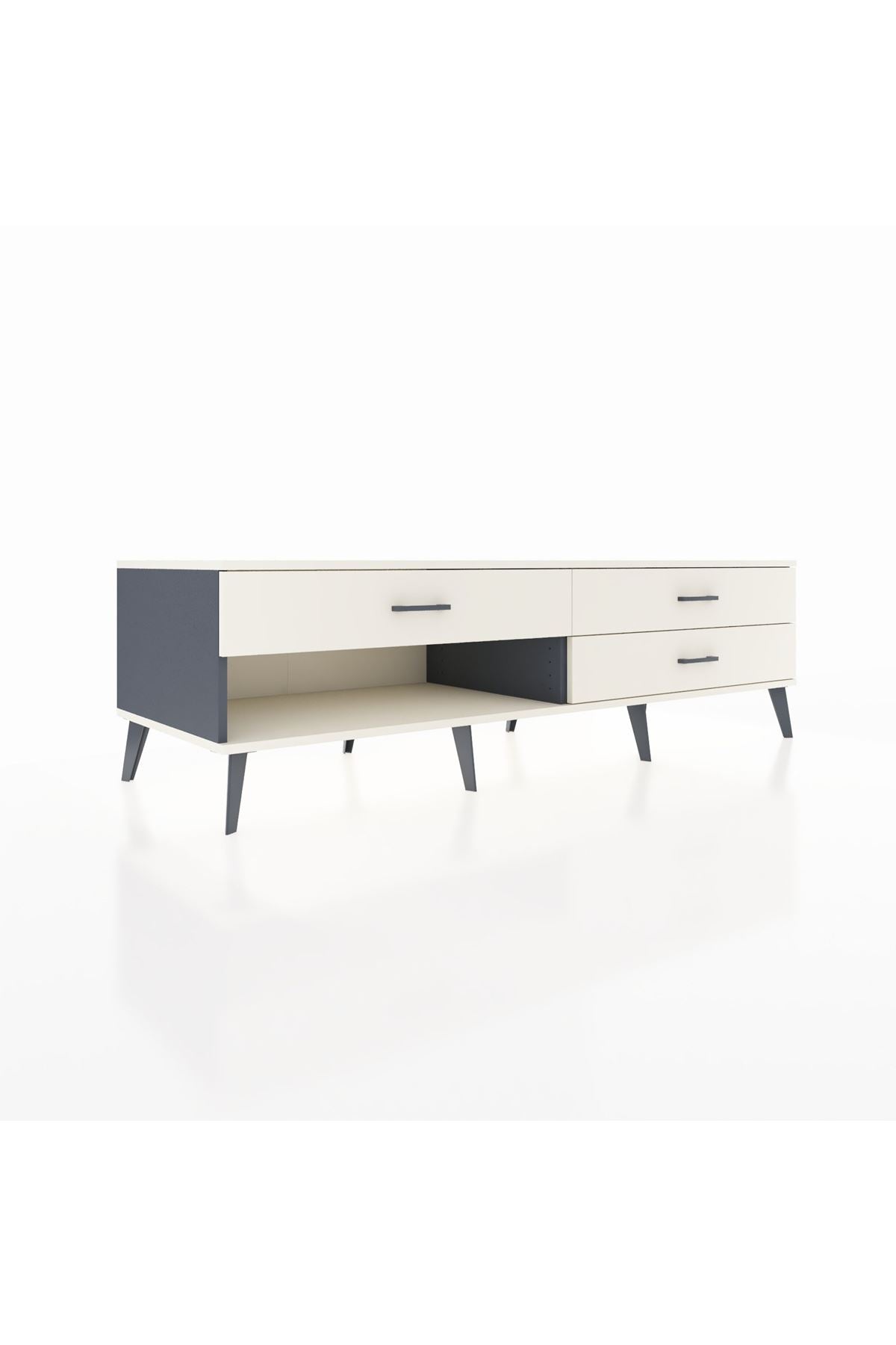 Kronos TV Ünitesi 3 Çekmeceli  176x59x51 Antrasit-Aytaşı/Aytaşı