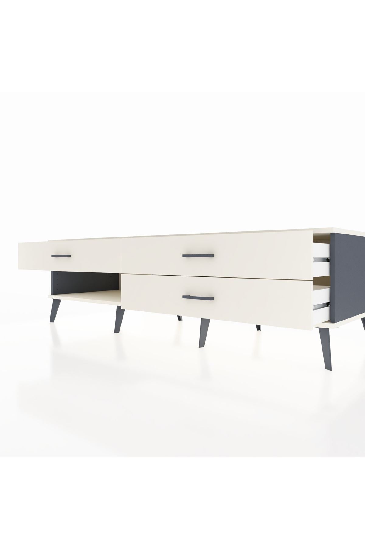 Kronos TV Ünitesi 3 Çekmeceli  176x59x51 Antrasit-Aytaşı/Aytaşı