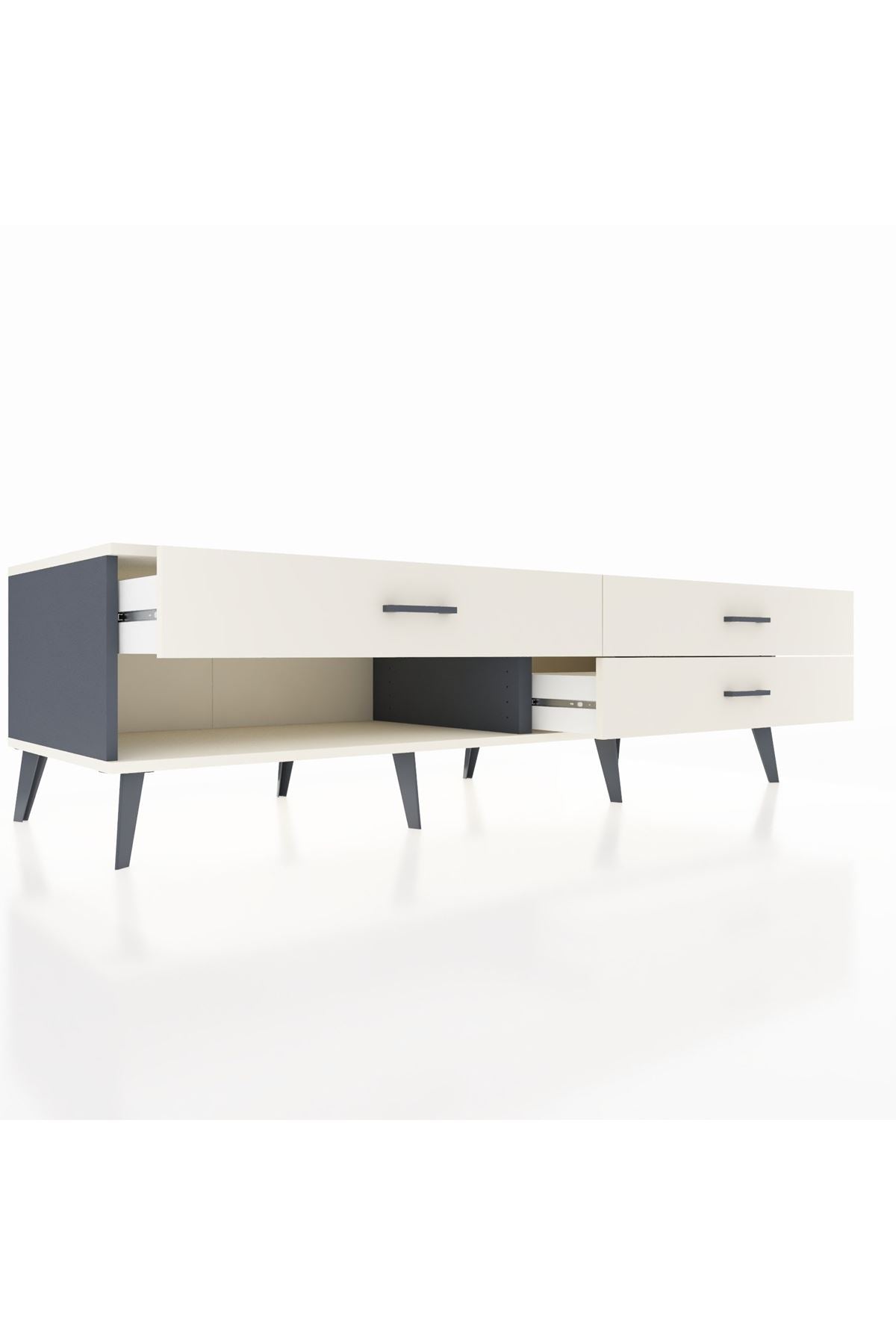 Kronos TV Ünitesi 3 Çekmeceli  176x59x51 Antrasit-Aytaşı/Aytaşı