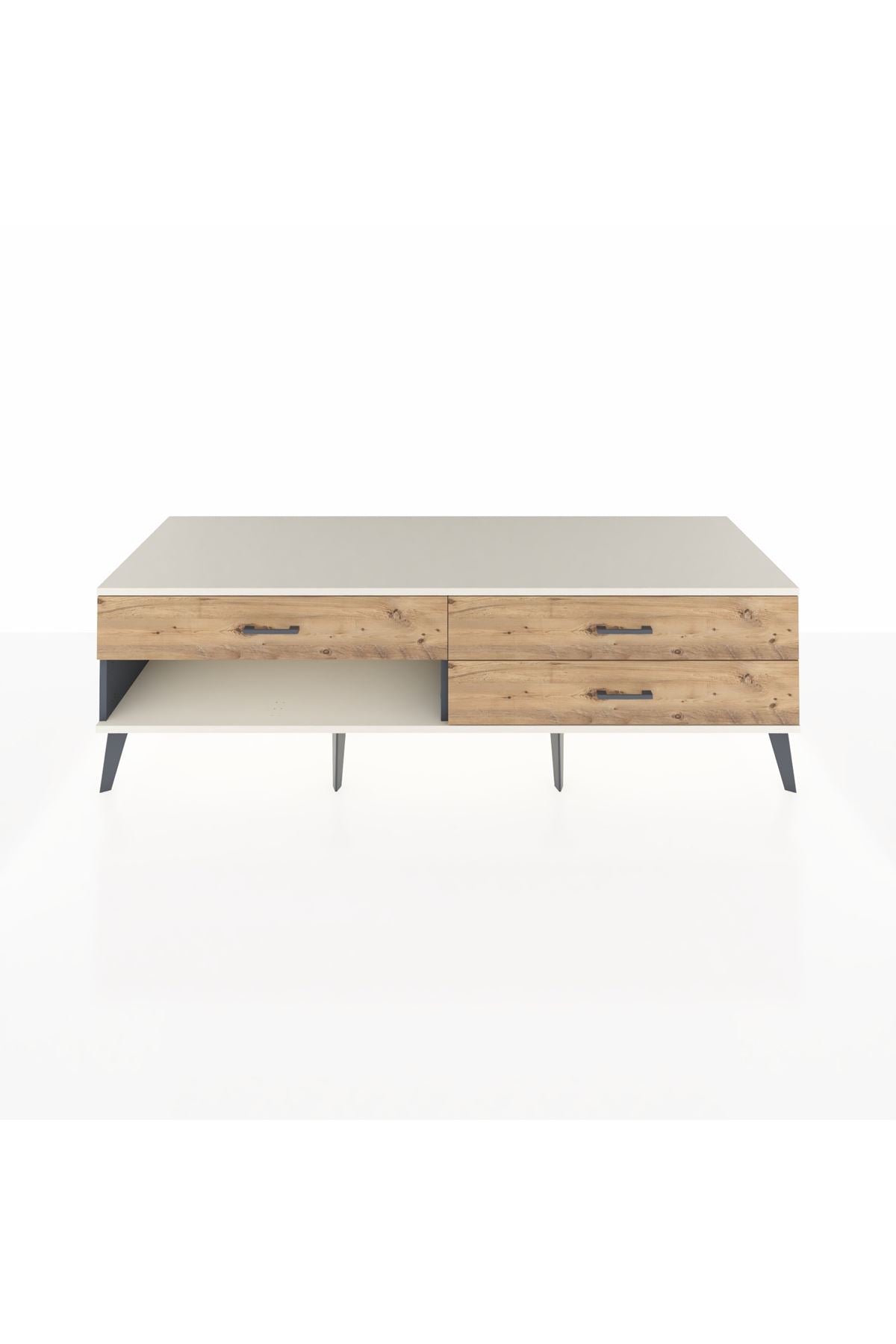 Kronos TV Ünitesi 3 Çekmeceli  176x59x51 Antrasit-Aytaşı/Çam