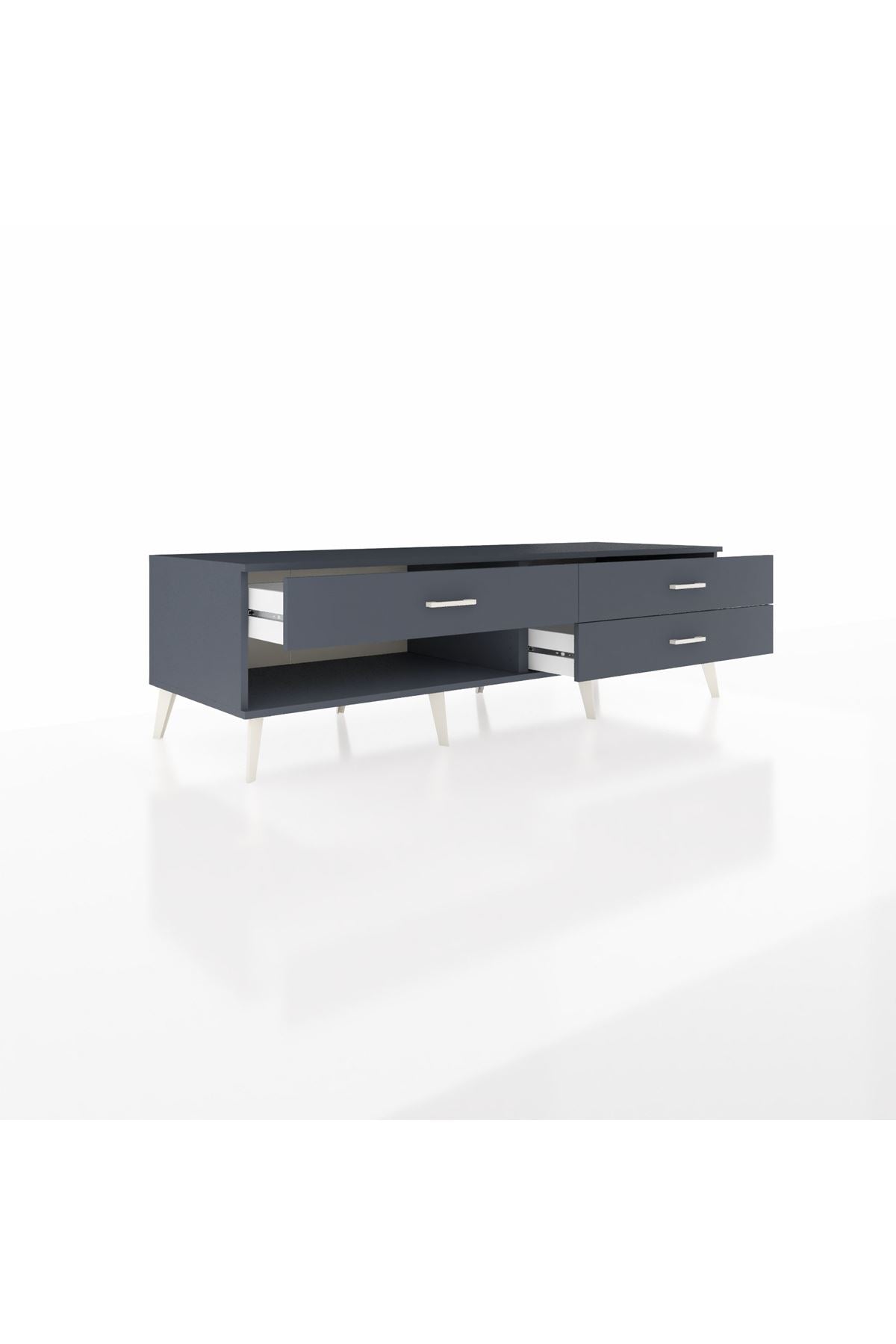 Kronos TV Ünitesi 3 Çekmeceli  176x59x51 Antrasit-Antrasit/Antrasit