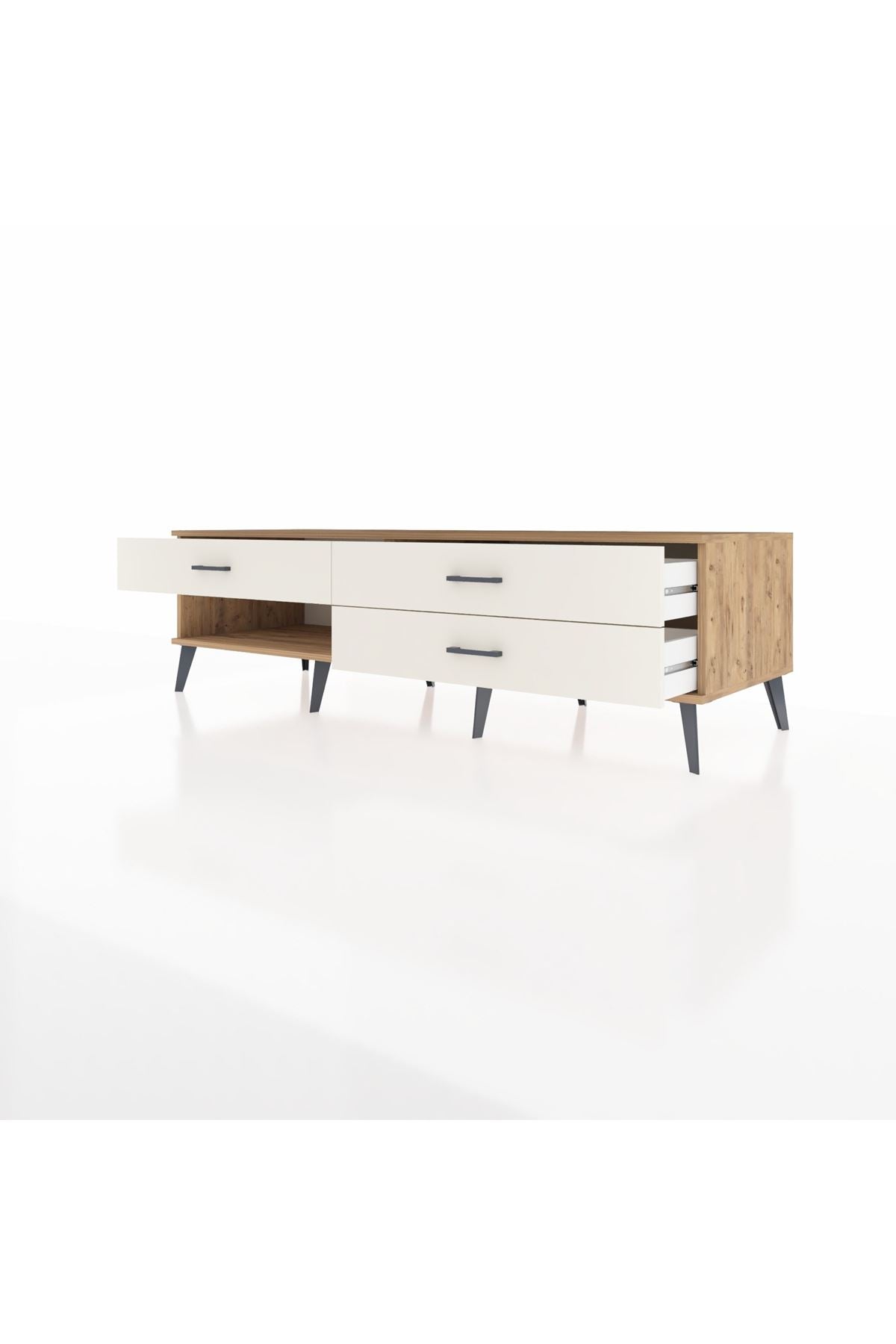 Kronos TV Ünitesi 3 Çekmeceli  176x59x51 Çam-Çam/Aytaşı