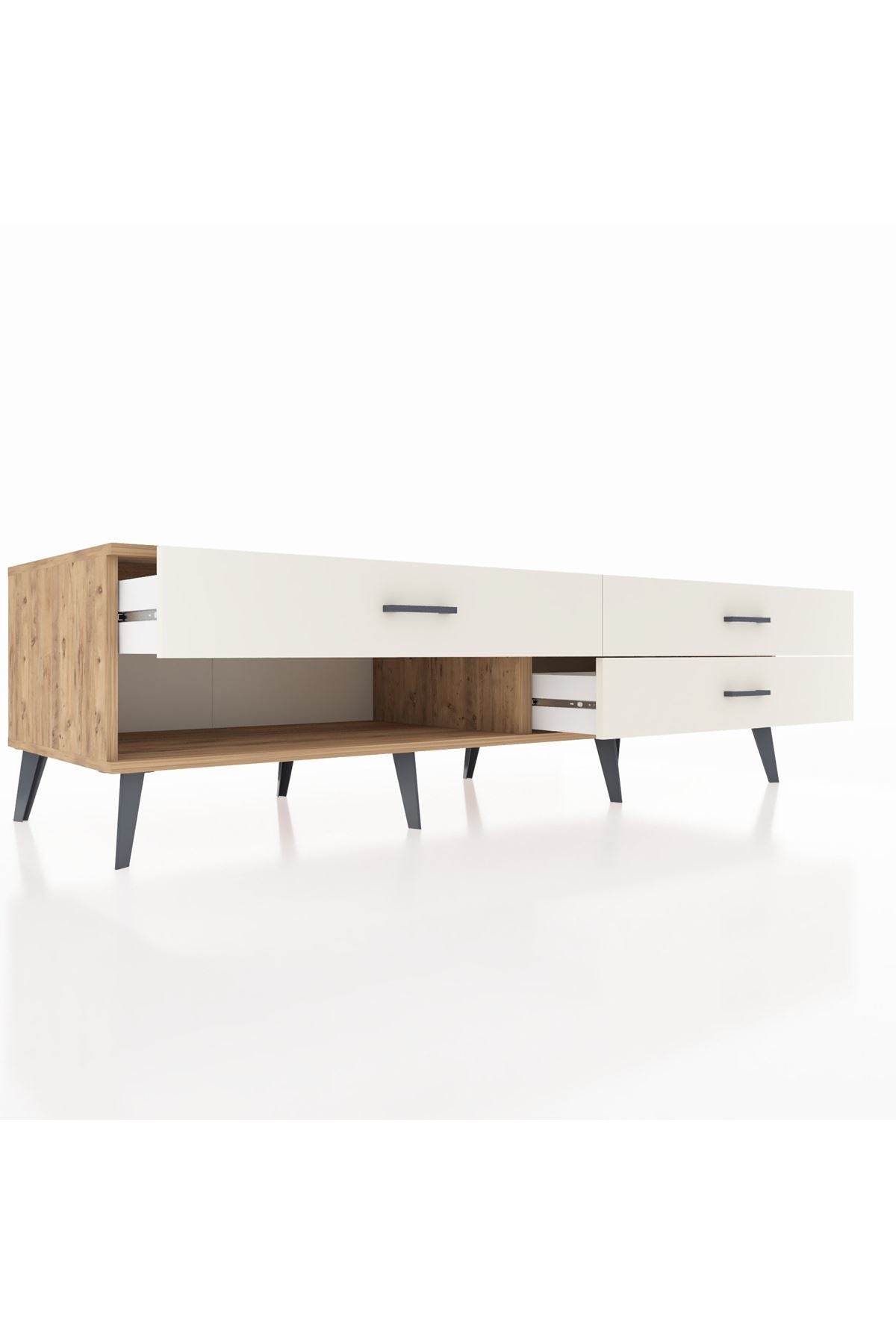 Kronos TV Ünitesi 3 Çekmeceli  176x59x51 Çam-Çam/Aytaşı